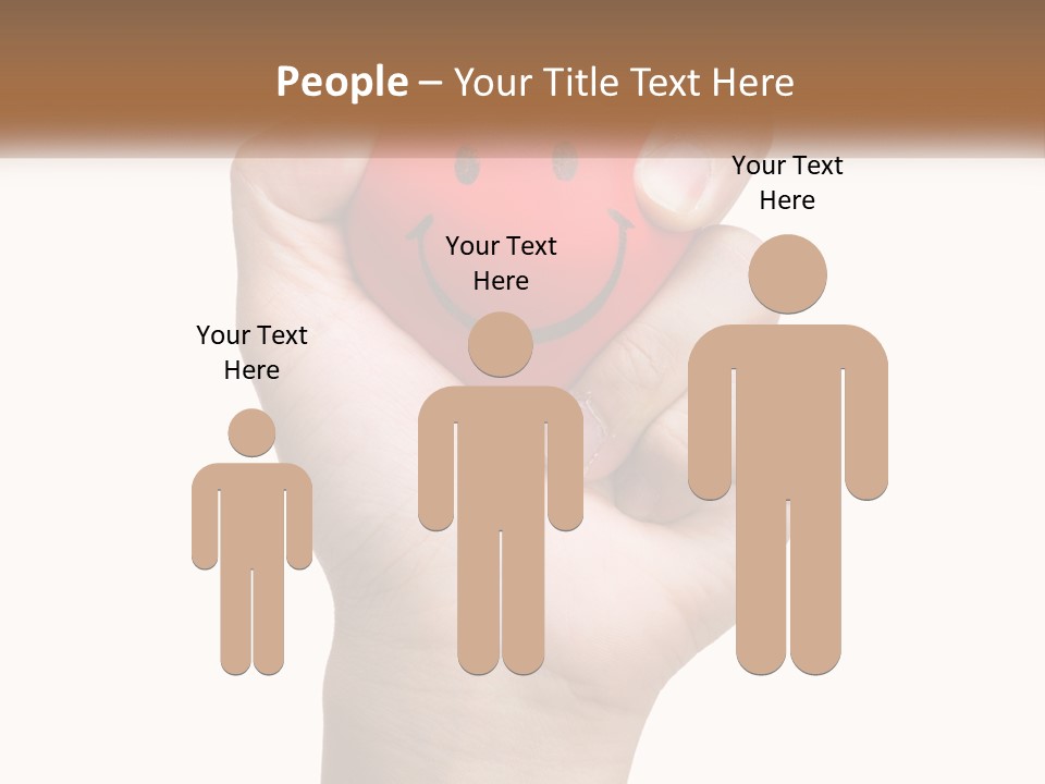 A Person Holding A Red Heart With A Smiley Face On It PowerPoint Template