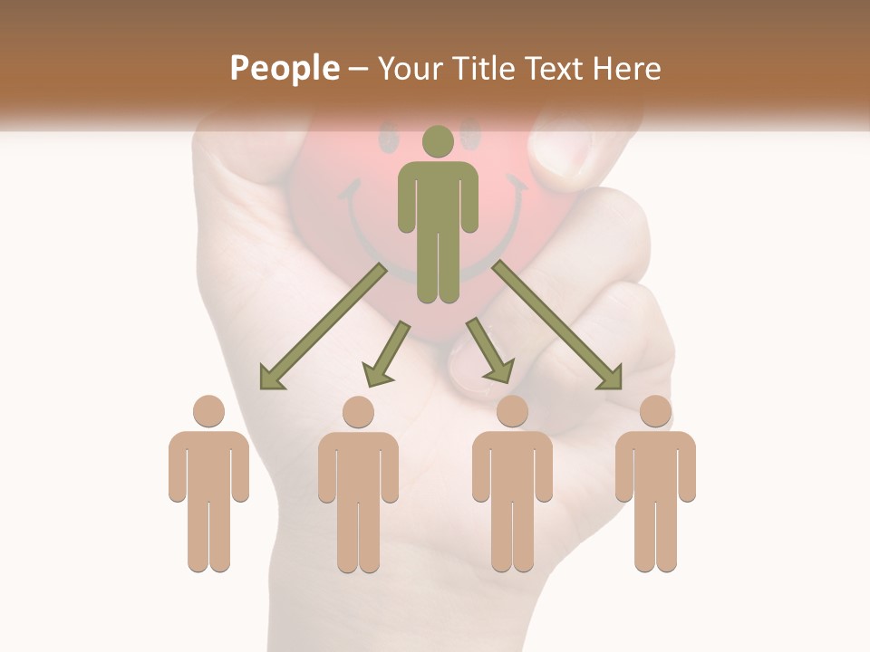 A Person Holding A Red Heart With A Smiley Face On It PowerPoint Template