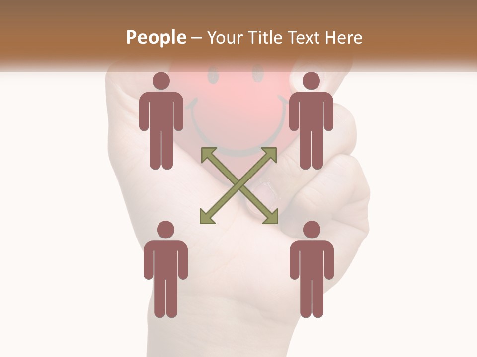 A Person Holding A Red Heart With A Smiley Face On It PowerPoint Template