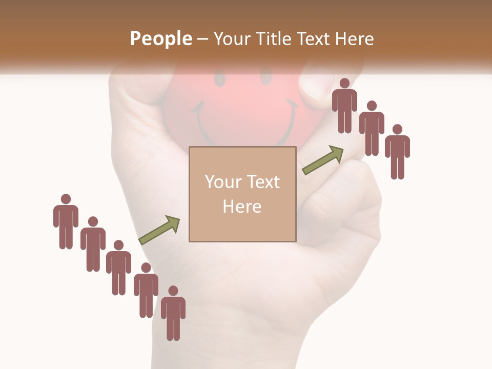 A Person Holding A Red Heart With A Smiley Face On It PowerPoint Template