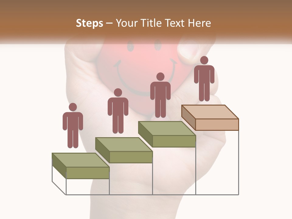 A Person Holding A Red Heart With A Smiley Face On It PowerPoint Template