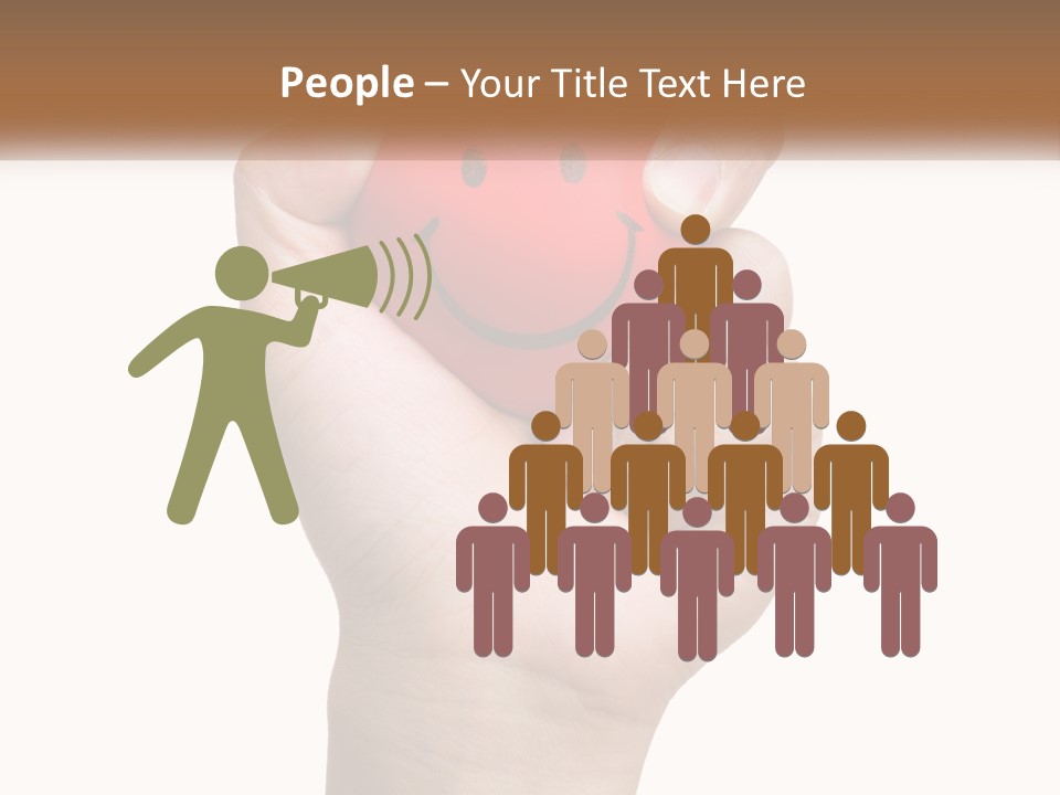 A Person Holding A Red Heart With A Smiley Face On It PowerPoint Template