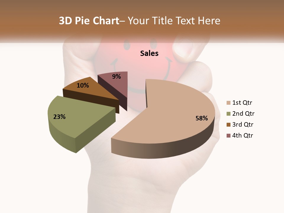 A Person Holding A Red Heart With A Smiley Face On It PowerPoint Template