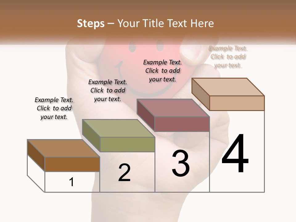 A Person Holding A Red Heart With A Smiley Face On It PowerPoint Template