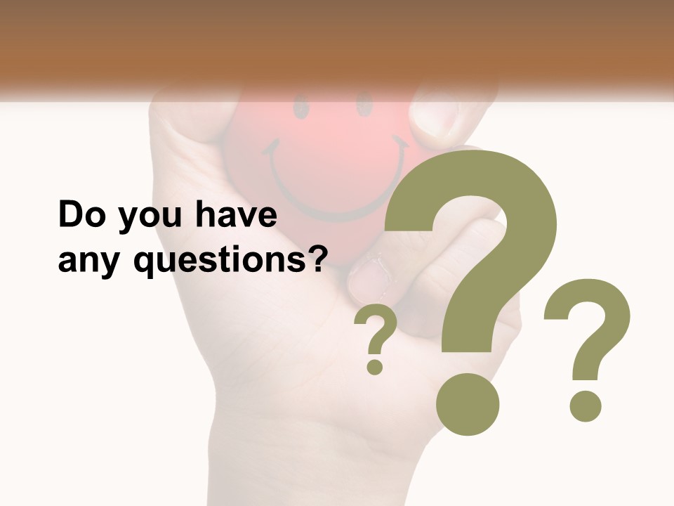 A Person Holding A Red Heart With A Smiley Face On It PowerPoint Template