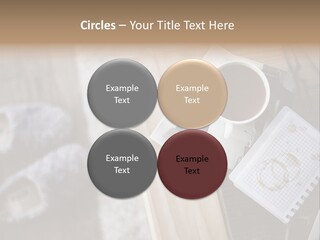 A Cup Of Coffee Sitting On Top Of A Wooden Table PowerPoint Template