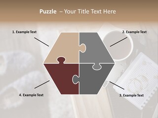 A Cup Of Coffee Sitting On Top Of A Wooden Table PowerPoint Template