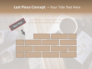 A Cup Of Coffee Sitting On Top Of A Wooden Table PowerPoint Template