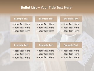 A Cup Of Coffee Sitting On Top Of A Wooden Table PowerPoint Template