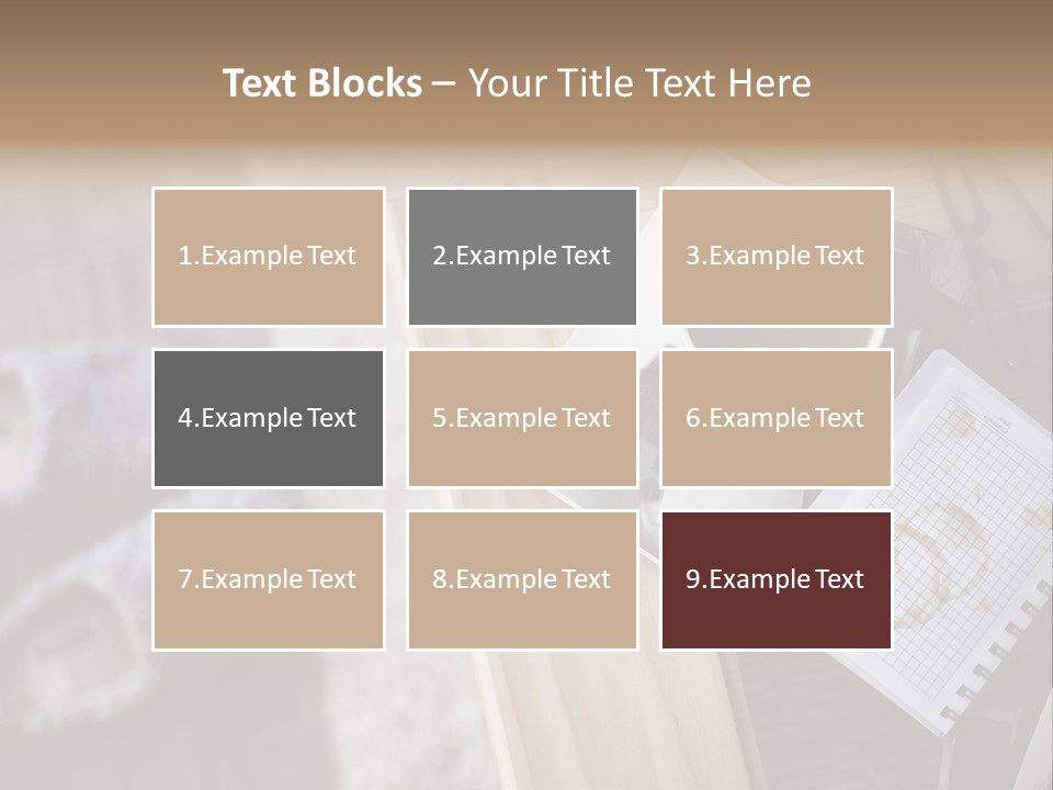 A Cup Of Coffee Sitting On Top Of A Wooden Table PowerPoint Template