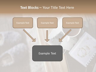 A Cup Of Coffee Sitting On Top Of A Wooden Table PowerPoint Template
