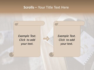 A Cup Of Coffee Sitting On Top Of A Wooden Table PowerPoint Template
