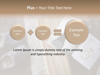 A Cup Of Coffee Sitting On Top Of A Wooden Table PowerPoint Template