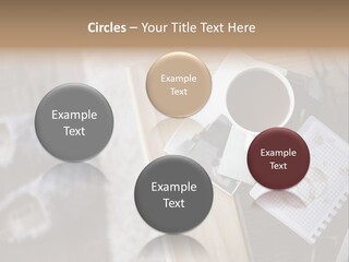 A Cup Of Coffee Sitting On Top Of A Wooden Table PowerPoint Template