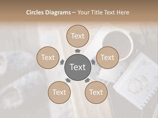 A Cup Of Coffee Sitting On Top Of A Wooden Table PowerPoint Template