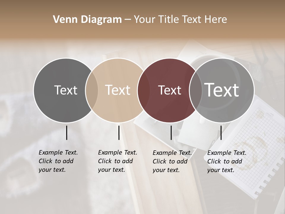 A Cup Of Coffee Sitting On Top Of A Wooden Table PowerPoint Template