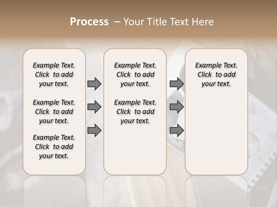 A Cup Of Coffee Sitting On Top Of A Wooden Table PowerPoint Template