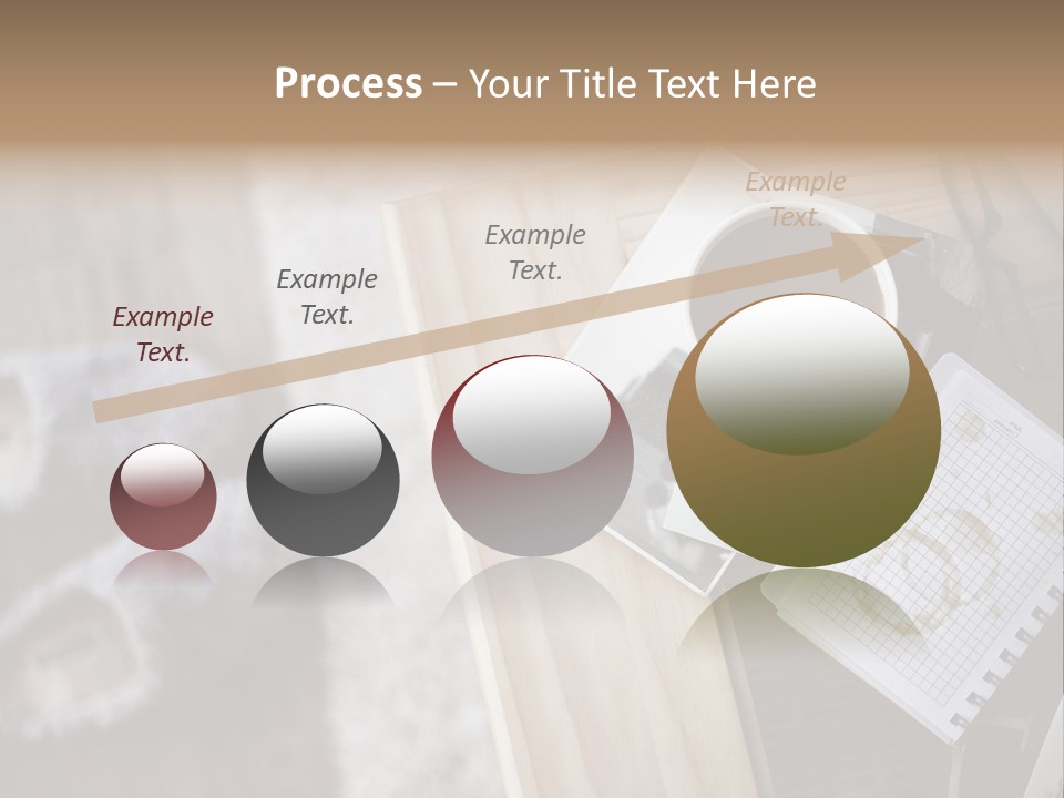 A Cup Of Coffee Sitting On Top Of A Wooden Table PowerPoint Template