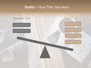 A Cup Of Coffee Sitting On Top Of A Wooden Table PowerPoint Template
