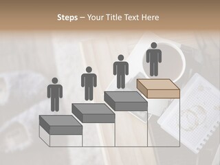 A Cup Of Coffee Sitting On Top Of A Wooden Table PowerPoint Template