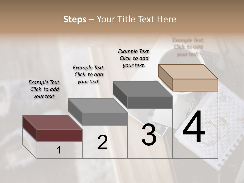 A Cup Of Coffee Sitting On Top Of A Wooden Table PowerPoint Template
