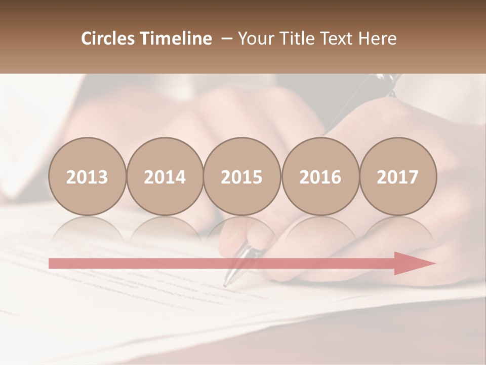 A Person Writing On A Piece Of Paper With A Pen PowerPoint Template