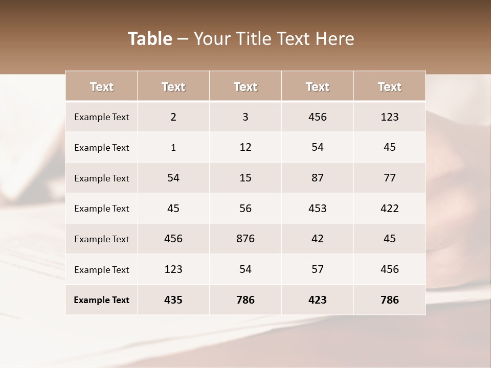 A Person Writing On A Piece Of Paper With A Pen PowerPoint Template