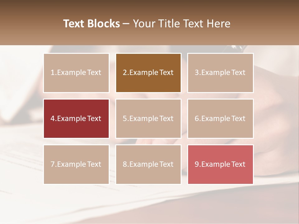 A Person Writing On A Piece Of Paper With A Pen PowerPoint Template