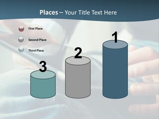 A Person Holding A Cell Phone In Their Hands PowerPoint Template