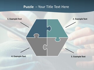 A Person Holding A Cell Phone In Their Hands PowerPoint Template