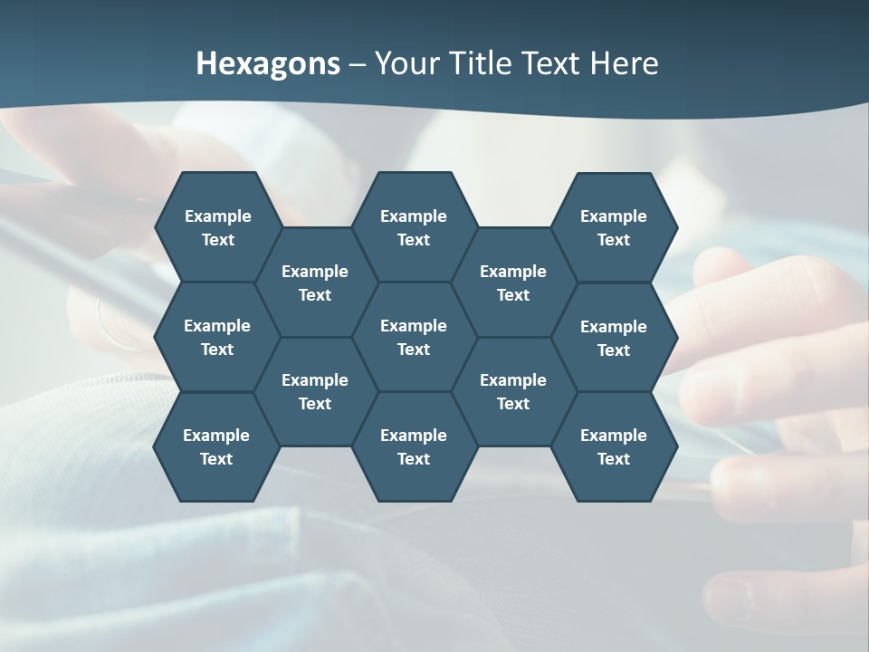 A Person Holding A Cell Phone In Their Hands PowerPoint Template