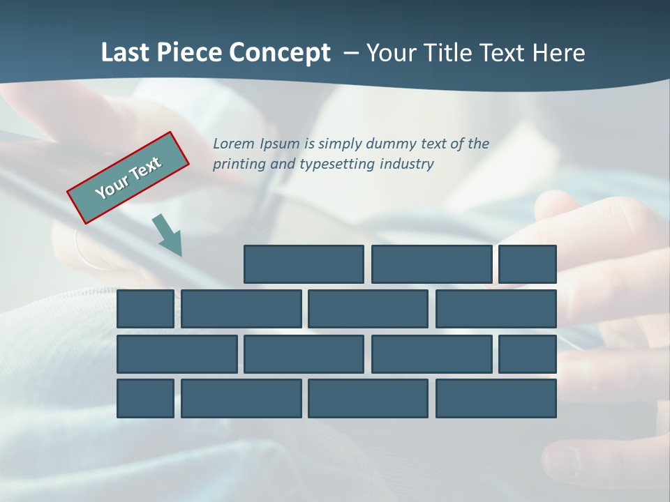 A Person Holding A Cell Phone In Their Hands PowerPoint Template