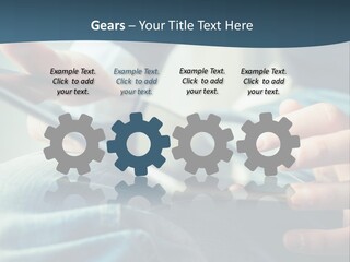 A Person Holding A Cell Phone In Their Hands PowerPoint Template