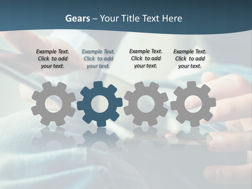 A Person Holding A Cell Phone In Their Hands PowerPoint Template