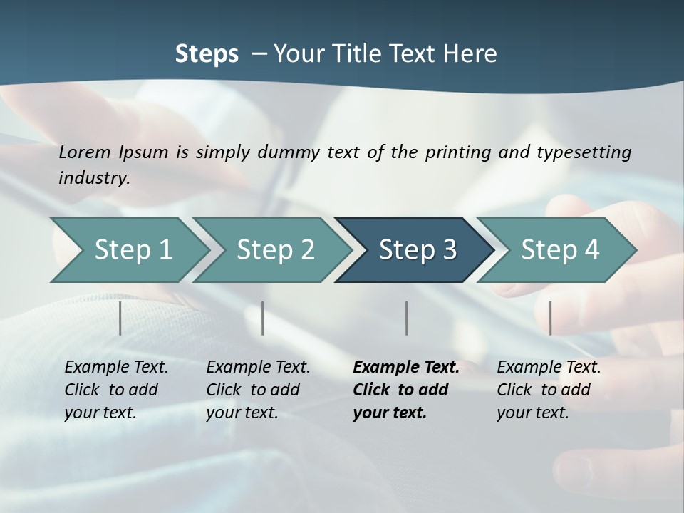 A Person Holding A Cell Phone In Their Hands PowerPoint Template