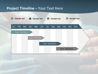 A Person Holding A Cell Phone In Their Hands PowerPoint Template