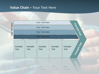 A Person Holding A Cell Phone In Their Hands PowerPoint Template