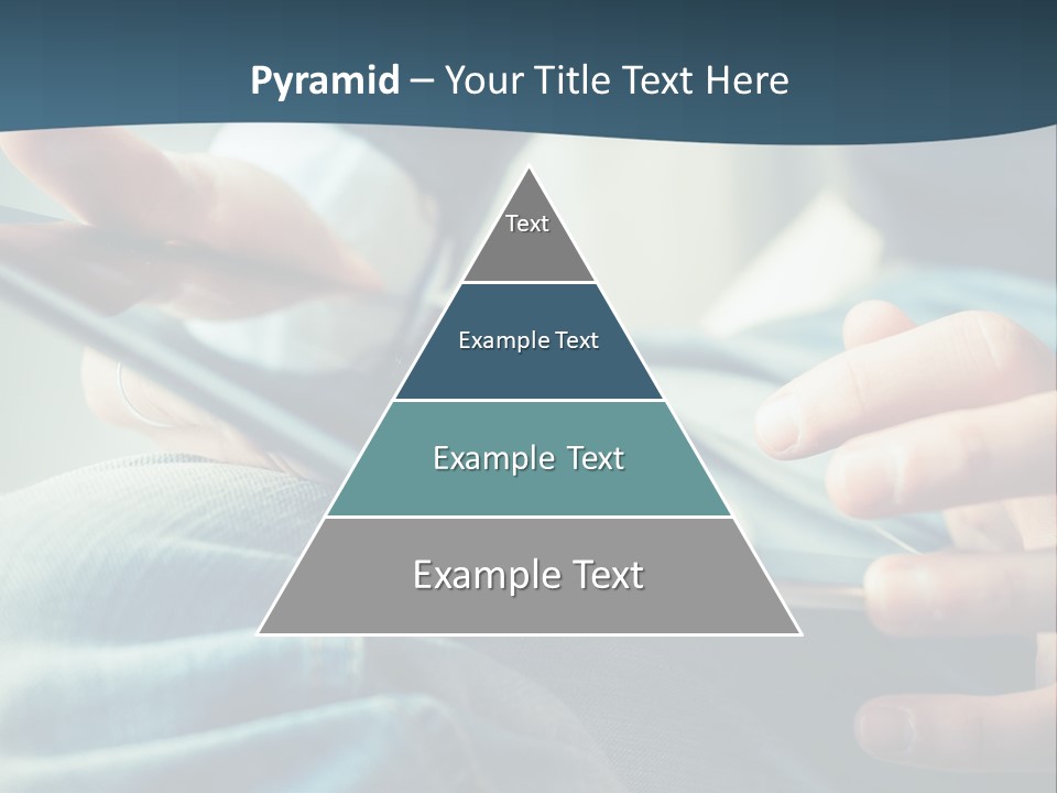 A Person Holding A Cell Phone In Their Hands PowerPoint Template