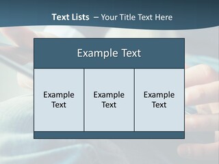 A Person Holding A Cell Phone In Their Hands PowerPoint Template