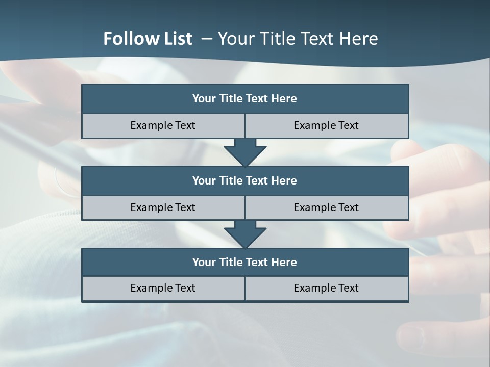A Person Holding A Cell Phone In Their Hands PowerPoint Template