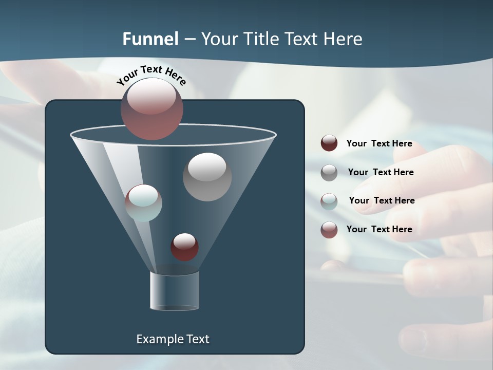 A Person Holding A Cell Phone In Their Hands PowerPoint Template