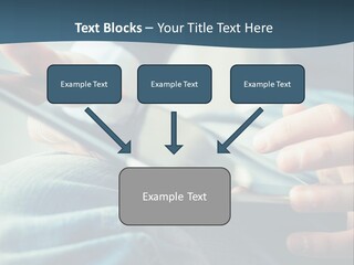 A Person Holding A Cell Phone In Their Hands PowerPoint Template