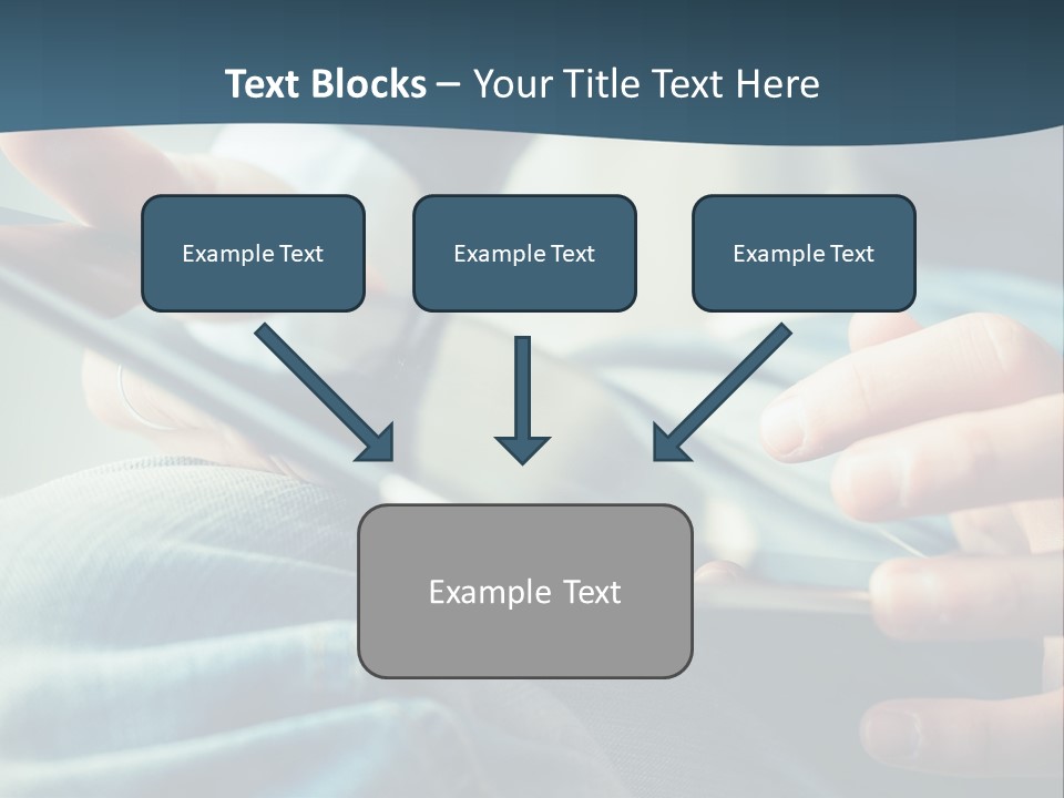 A Person Holding A Cell Phone In Their Hands PowerPoint Template