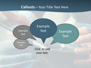 A Person Holding A Cell Phone In Their Hands PowerPoint Template