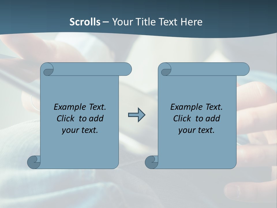 A Person Holding A Cell Phone In Their Hands PowerPoint Template