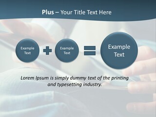 A Person Holding A Cell Phone In Their Hands PowerPoint Template