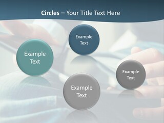 A Person Holding A Cell Phone In Their Hands PowerPoint Template