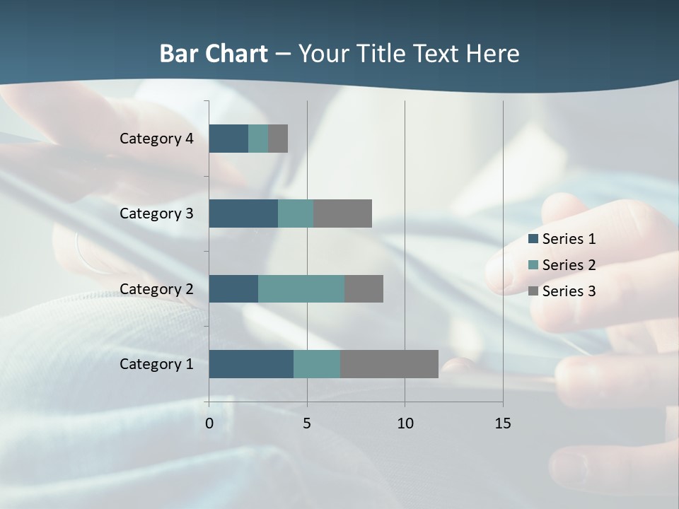 A Person Holding A Cell Phone In Their Hands PowerPoint Template
