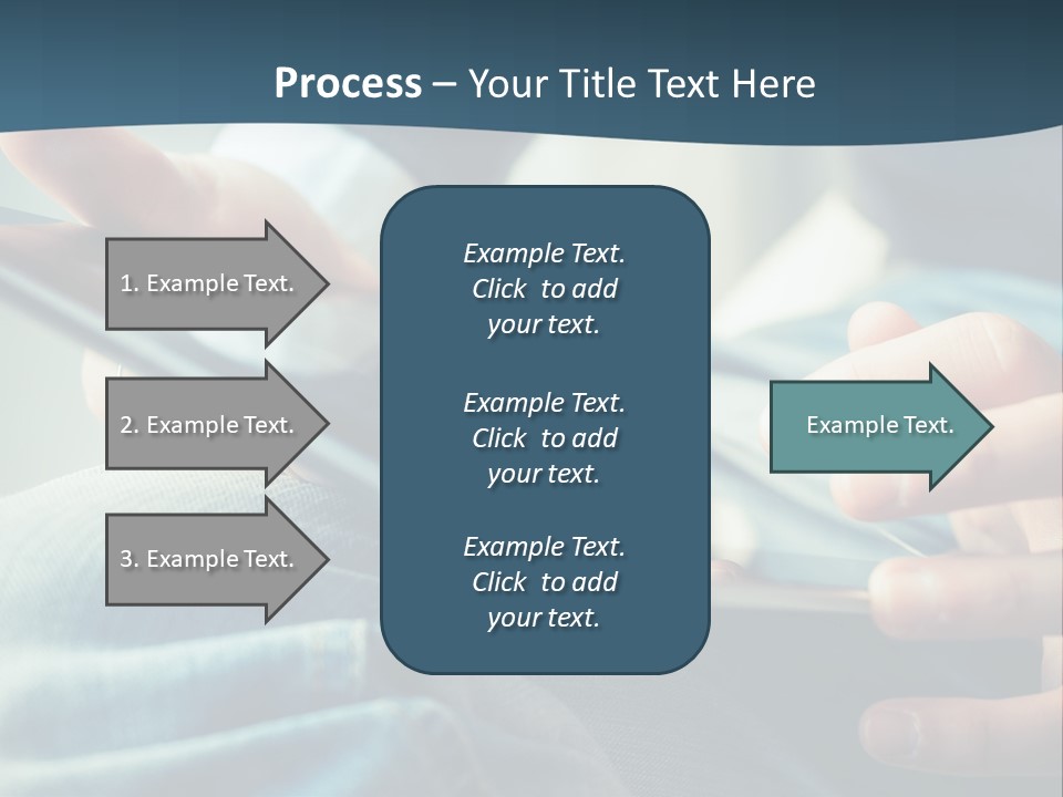 A Person Holding A Cell Phone In Their Hands PowerPoint Template