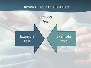 A Person Holding A Cell Phone In Their Hands PowerPoint Template